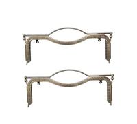 mophrati 2x borsette alla moda con chiusura a bacio, facile da agganciare con la forma delle labbra, realizzata con telaio in metallo e, ampia applicazione, argento