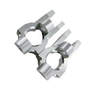 mophrati 2x porta mozzo anteriore per 1/10 WLtoys K949 Prova una migliore maneggevolezza e durata con il porta mozzo anteriore per 1/10, argento