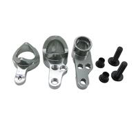 mophrati 3 pezzi 1/14 sterzo in lega di alluminio Servo Saver completo per 2WD Buggy Per OFF-Road accessori auto RC ad precisione parti di ricambio, colore titanio