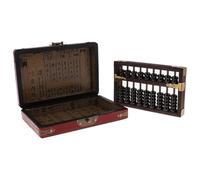 mophrati Abaco in legno stile vintage in legno di qualità Strumento per l'apprendimento della matematica Abaco professionale per adulti e bambini Ampie applicazioni