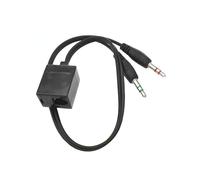 mophrati Adattatore per cavo per cuffie Adattatore per doppia linea di conversione compatibile con giunto CC Convertitore per cuffie Family Room Office Business Conference
