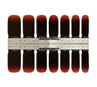 mophrati Adesivo per unghie Stile autoadesivo Motivo lucido quadrato Texture smerigliata Paster indossabile Punte per manicure a forte viscosità, C1049