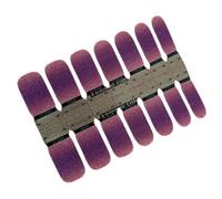 mophrati Adesivo per unghie Stile autoadesivo Motivo lucido quadrato Texture smerigliata Paster indossabile Punte per manicure a forte viscosità, C1051