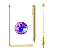 mophrati Affidabili bacchette da immersione con rame e pendolo da rabdomante, kit completo adatto a chiunque cerchi la divinazione dell'acqua. Bacchette da