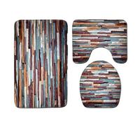 mophrati Aggiungi un tocco di Per eleganza al bagno Tappetino da bagno morbido e accogliente Set di tappetini da alla moda in poliestere Set tappetini in 3 pezzi, PJ210923-A007