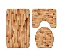 mophrati Aggiungi un tocco di Per eleganza al bagno Tappetino da bagno morbido e accogliente Set di tappetini da alla moda in poliestere Set tappetini in 3 pezzi, Q190816-B050