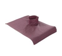 mophrati Asciugamano da massaggio professionale per salone di bellezza con copriletto a righe bucate Cuscino in cotone Asciugamani per cosmetici Hotel confortevole, Viola