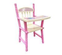 mophrati Bella Sedia da Pranzo per Bambole rinata, compatta e Leggera, Ampia Applicazione, in plastica Rosa, seggiolone per Bambini