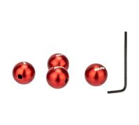 mophrati Bici protetta ed elegante con set di cappucci terminali per cavi in lega di alluminio e attrezzo. I cappucci terminali per cavi della bici sono realizzati in lega alluminio, Rosso, 8.6 mm