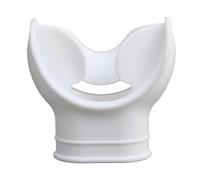 mophrati Bocchino universale per immersioni subacquee, professionale, comfort fit, morbido, pratico, per tutte le esigenze di immersione, realizzato in silicone, bocchino per, Bianco, 5.12x5.39 cm