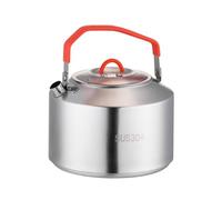 mophrati Bollitore da tè durevole, manico antiscottatura in acciaio inossidabile, leggero e portatile e l'ampia apertura è comoda per l'acqua, 1.5 L'Con custodia