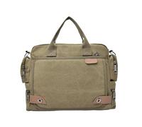 mophrati Borsa a tracolla in tela elegante e resistente da uomo. La borsa a tracolla da viaggio può essere facilmente personalizzata per adattarsi, cachi