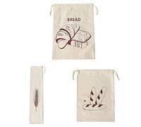 mophrati Borsa da 3 pezzi con - Borsa per alimenti per dessert riutilizzabile Materiale in poliestere e cotone Cucina, Hotel, Gioco (3040 e 1565 cm)