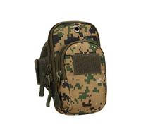 mophrati Borsa da braccio per telefono da corsa Borsa polso con montaggio laterale polso impermeabile regolabile con cintura elastica Marsupio compatto, Mimetico verde