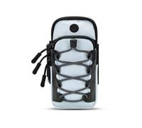 mophrati Borsa da braccio portaoggetti per cellulare Borsa da palestra per smartphone corsa a strato riflettente regolabile elastica di ricambio