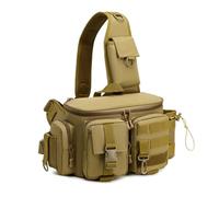 mophrati Borsa da petto leggera per pesca e alpinismo, marsupio multiuso, grande borsa a tracolla, zaino da uomo, marrone