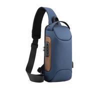 mophrati Borsa da viaggio minimalista per una facile ricerca e trasporto e impermeabile. Può essere portato sullo zaino o portato a mano, Il blu abbinato all'oro