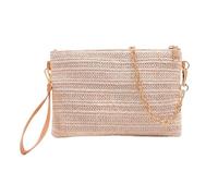 mophrati Borsa di paglia leggera Borsa alla moda e resistente per le donne a tracolla elegante a tracolla Portafoglio adatto per le donne, Marrone