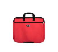 mophrati Borsa per file A4 a strato Documenti multifunzionali di grande capacità Borsa per il trasporto di articoli cancelleria per tablet, Rosso