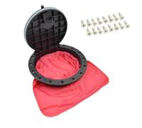 mophrati Borsa portaoggetti per piastra di copertura per portello per kayak da 8 pollici con vite Forniture per parti hardware portatili per sport acquatici alla deriva