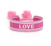 mophrati Braccialetti con caratteri ricamati intrecciati a mano per accessori popolari per corde a mano Braccialetti dell'amicizia intrecciati con nappe intrecciate, Speranza cachi