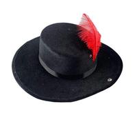 mophrati Cappello da cowboy occidentale, cappello Fedora, per eventi cosplay, feste e attività all'aperto, elegante accessorio a Per tesa larga per tutti i travestimenti, cappelli da cowgirl con