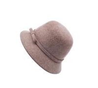 mophrati Cappello da pescatore in feltro di lana ripiegabile, elegante e caldo, invernale, per donna, comodo, in misto lana, da indossare tutti i giorni chiesa. Può anche essere