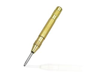 mophrati Caricato a molla perforatore centrale vetro plastica porta trapano interruttore scalpello mobili artigiani forniture di utensili manuali, Oro senza testa