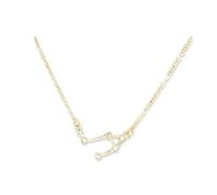mophrati Collana dell'amicizia con strass Ins Friends Gift Regolabile Chic Comodo Delicato con ciondolo a forma di scheda, Oro Bilancia