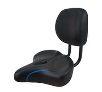 mophrati Comodo sellino per Bicicletta con Schienale Facilmente Regolabile, Realizzato in Materiali Traspiranti e Impermeabili per pedalare con Cuscino per la Schiena, sedili per, Blu, 33x30cm