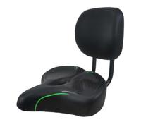 mophrati Comodo sellino per Bicicletta con Schienale Facilmente Regolabile, Realizzato in Materiali Traspiranti e Impermeabili per pedalare con Cuscino per la Schiena, sedili per, Verde, 33x30cm