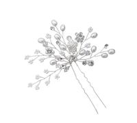 mophrati Copricapo da sposa con fiore bohemien Copricapo vintage con strass da sposa Accessori per capelli donna per adulti