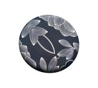 mophrati Coprisedile per sedia da sgabello da bar elastico Ampia applicazione Facile da pulire e abbellire Coprisgabello in poliestere per mobili da bar, rime antiche, Diametro 28-40 cm