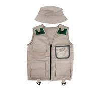 mophrati Costume da esploratore per bambini che ispira giochi all'aperto e avventure con gilet e cappello multifunzionali realizzati per durare nel tempo. Gilet per bambini, articoli per il campeggio,