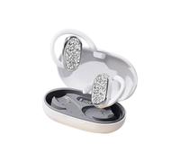 mophrati Cuffie Bluetooth da indossare liberamente, per ascoltare la musica ovunque. Batteria a lunga durata. ABS con gancio per l'orecchio, bianco