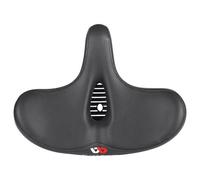 mophrati Cuscino per sella da bici imbottito e spesso in pelle con ammortizzatore a molla per tutte le attività ciclistiche all'aperto, cuscino per sella da bicicletta in pelle