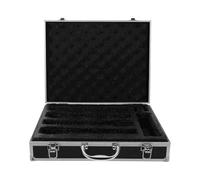 mophrati Custodia per microfoni, scatola di spugna resistente agli urti, soluzione di archiviazione portatile per microfoni vocali, cassetta degli attrezzi, custodia per il