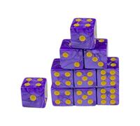 mophrati Dadi con Angoli arrotondati, Dadi da Gioco a Sei Facce in Due Colori, Tutti i Giochi di Ruolo da Tavolo e Le Feste di Gioco, in Acrilico con Angoli arrotondati per Feste