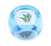 mophrati Dadi multi-lato, dadi cinesi per Mahjong, eleganti da gioco in acrilico, realizzati per il gioco, tessere per Mahjong da tavolo multi-lato in, blu chiaro, 4.35 cm