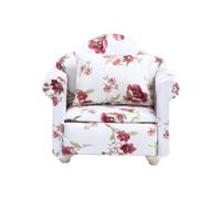 mophrati Divano per casa delle bambole in miniatura 1:12, poltrona, mobili per bambini, giocattolo, divano, singolo, 8.2x 7.2x 6.4 cm