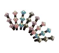 mophrati Eleganti fiocchi per capelli da donna con dettagli simili a gemme | domare con grazia i capelli indisciplinati e ad aggiungere stile. Clip per extension per acconciare le trecce.