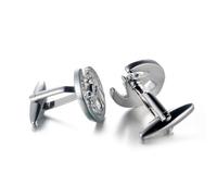 mophrati Eleganti gemelli da uomo, gemelli di classe in stile testa di cavallo, per matrimoni, banchetti o quotidiano. 1 paio alla moda in stile testa cavallo.