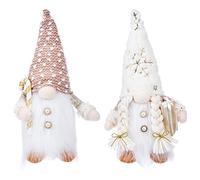 mophrati Eleganti gnomi luminosi per illuminazione a LED natalizia che creano un'atmosfera magica serale realizzati in tessuto Gnomo natalizio morbido al tatto con luce a LED Nomos De Navidad