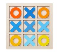 mophrati Emozioni da gioco con scacchiera XO e giochi di puzzle educativi per lo sviluppo e il potenziamento delle conoscenze dei bambini, rompicapo educativi intelligenti, giallo, 14.5x14.5 cm