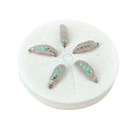 mophrati Esche da Pesca a Mosca Portatili e comode per la Trota con ami e Esche realistiche per Principianti ed esperti, da Pesca a Mosca, morbide per Acqua per Dolce e salata, Bianco, 12#