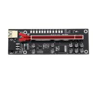 mophrati Espansione della scheda video LED PCI-E a 4 fori 8 condensatori a stato solido Cavi schermati multipli Adattatore per filo di rame estensore per l'industria mineraria, No.02