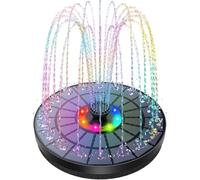 mophrati Fontana Solare da 5W per abbeveratoio per Uccelli con accensione | automatica. La luce solare diretta offre una bellezza mozzafiato. le luci accendono.