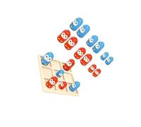 mophrati Gioco del tris, regali unici per bambini dai 3 in su, gioco interattivo della dama per genitori e figli, pinguino, pinguino, tavola 12x12cm