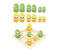 mophrati Gioco del tris, regali unici per bambini dai 3 in su, gioco interattivo della dama per genitori e figli, pinguino, anatra, tavola 12x12cm