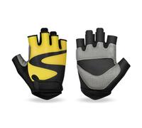 mophrati Guanto da Ciclismo Avvolge Le Mani Guanti Interni Pregevole fattura Design Addensato Antiurto Accessori per Esterni Resistenza all'Usura, Giallo, S
